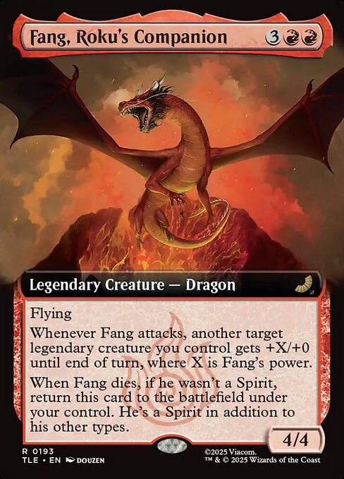 Fang, Roku's Companion (193) - EXTENDED ART (Foil) - Avatar: The Last Airbender Eternal - Game On