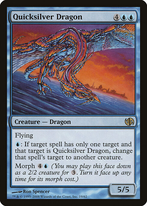 Quicksilver Dragon (19) - Duel Decks: Jace vs. Chandra - Game On