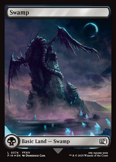 Swamp (574) - FULL ART (Foil) - Final Fantasy - Game On