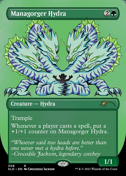 Managorger Hydra (306) - BORDERLESS - FULL ART (Etched) - Secret Lair Drop - Game On