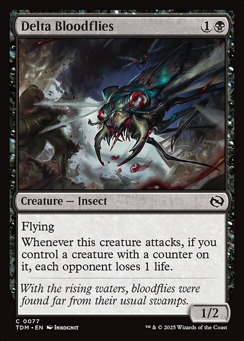Delta Bloodflies (77) (Foil) - Tarkir: Dragonstorm - Game On