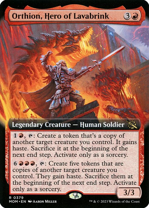 Orthion, Hero of Lavabrink (379) - EXTENDED ART - March of the Machine - Game On
