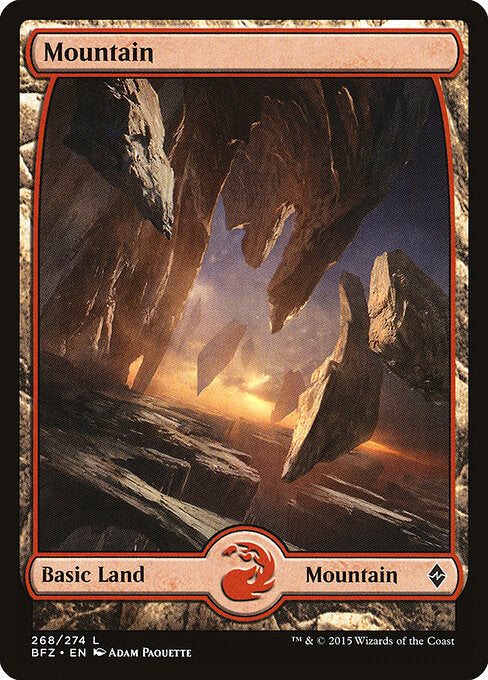 Mountain (268) - FULL ART - Battle for Zendikar - Game On