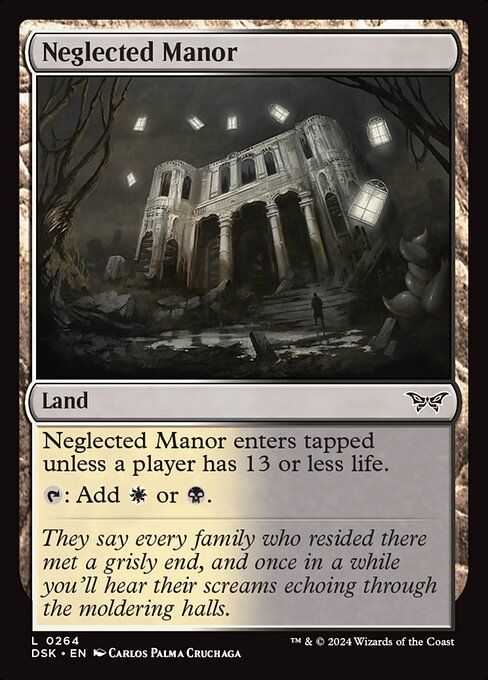 Neglected Manor (264) (Foil) - Duskmourn: House of Horror - Game On