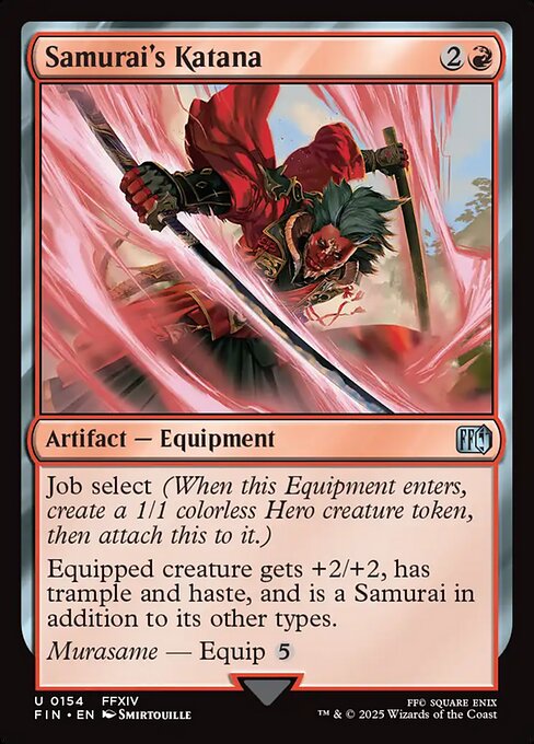 Samurai's Katana (154) (Foil) - Final Fantasy - Game On