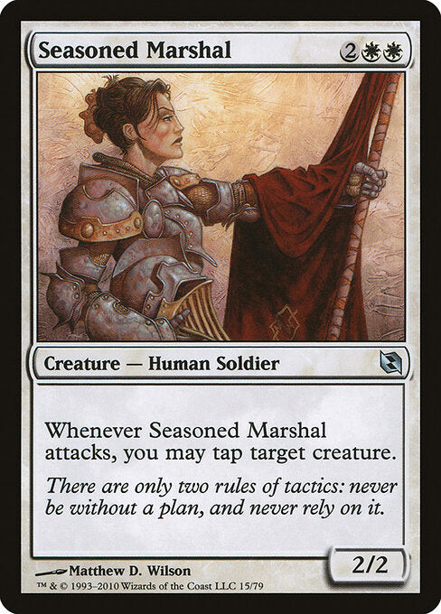 Seasoned Marshal (15) - Duel Decks: Elspeth vs. Tezzeret - Game On