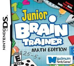 Junior Brain Trainer Math - Nintendo DS (Complete In Box) - Game On
