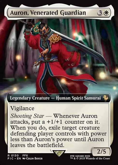 Auron, Venerated Guardian (130) - EXTENDED ART - Final Fantasy Commander - Game On