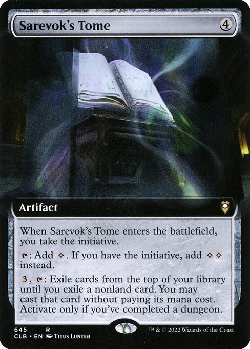 Sarevok's Tome (645) - EXTENDED ART - Commander Legends: Battle for Baldur's Gate - Game On