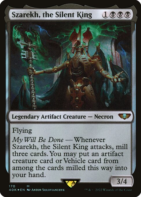 Szarekh, the Silent King (170) (Foil) - Warhammer 40,000 Commander - Game On