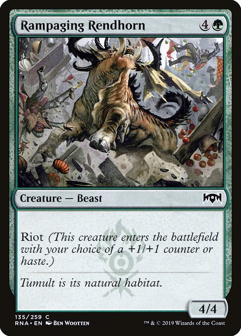 Rampaging Rendhorn (135) (Foil) - Ravnica Allegiance - Game On