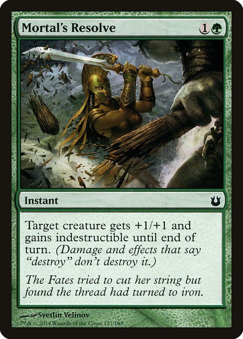 Mortal's Resolve (127) (Foil) - Born of the Gods - Game On