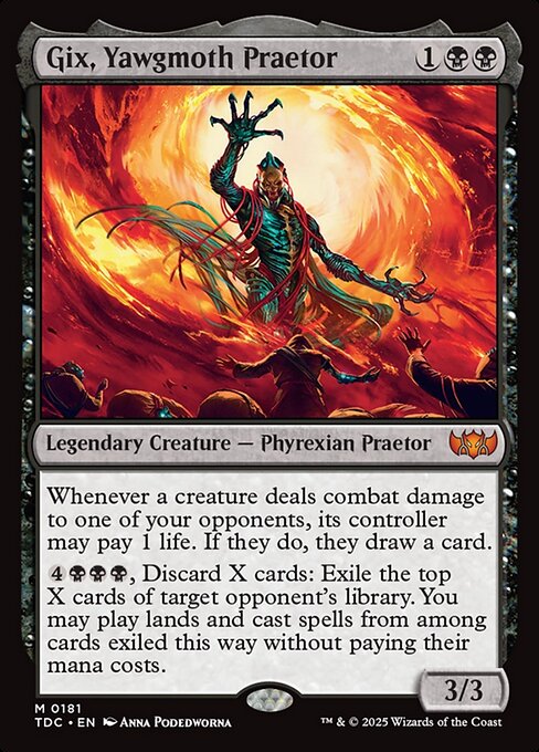 Gix, Yawgmoth Praetor (181) - Tarkir: Dragonstorm Commander - Game On
