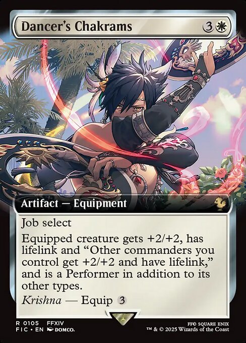 Dancer's Chakrams (105) - EXTENDED ART (Foil) - Final Fantasy Commander - Game On