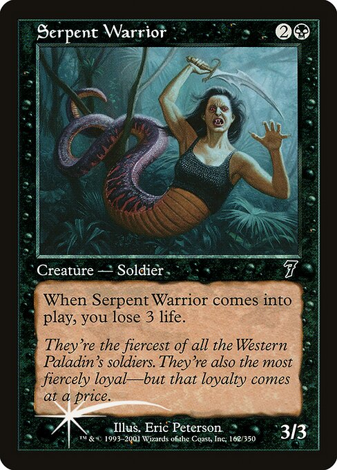 Serpent Warrior (162★) - Seventh Edition - Game On