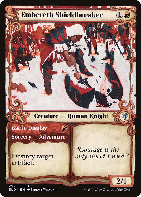 Embereth Shieldbreaker // Battle Display (292) - SHOWCASE - Throne of Eldraine - Game On