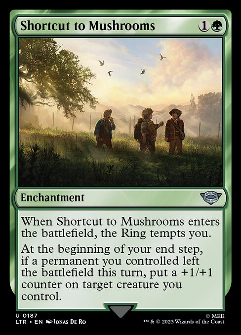 Shortcut to Mushrooms (187) (Foil) - The Lord of the Rings: Tales of Middle-earth - Game On