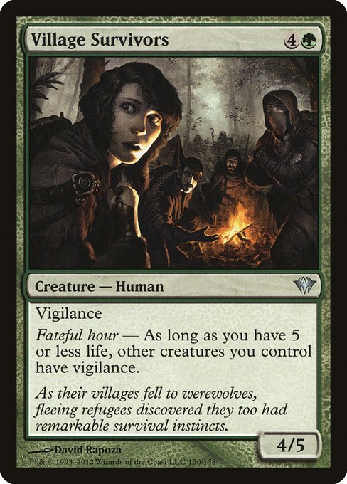 Village Survivors (130) (Foil) - Dark Ascension - Game On