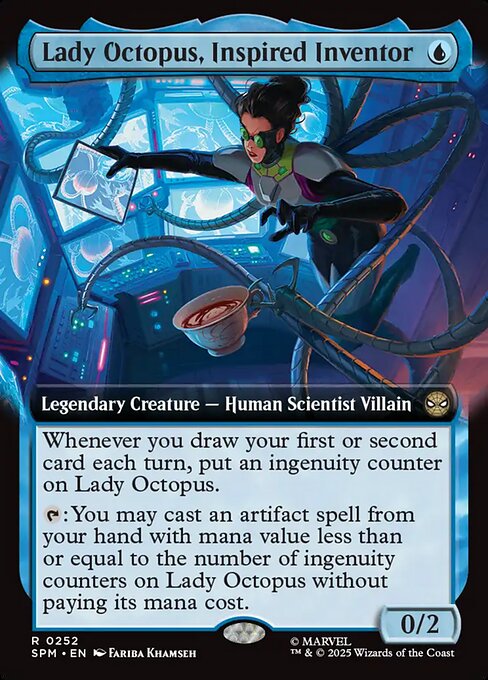 Lady Octopus, Inspired Inventor (252) - EXTENDED ART (Foil) - Marvel's Spider-Man - Game On