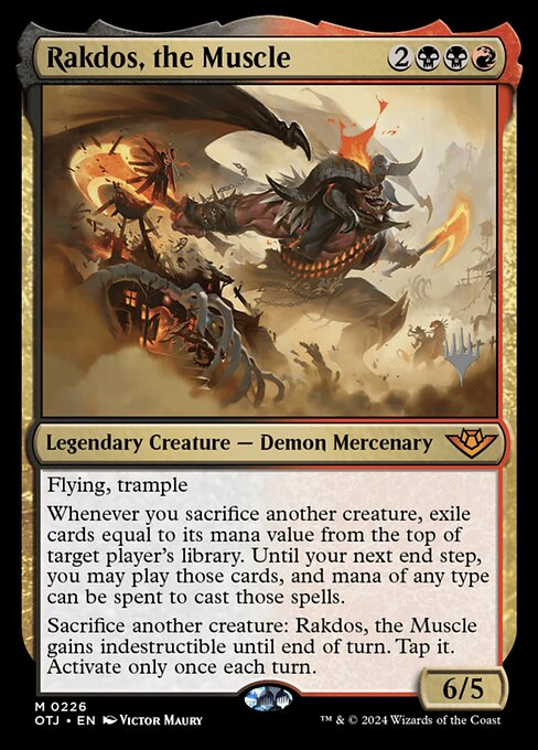 Rakdos, the Muscle (226p) - Outlaws of Thunder Junction Promos - Game On