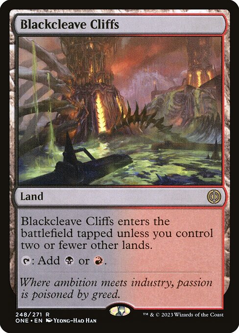Blackcleave Cliffs (248) - Phyrexia: All Will Be One - Game On