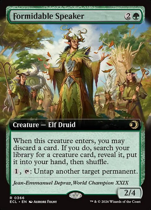 Formidable Speaker (366) - EXTENDED ART - Lorwyn Eclipsed - Game On