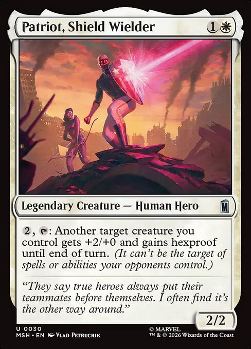 Patriot, Shield Wielder (30) - Marvel Super Heroes - Game On