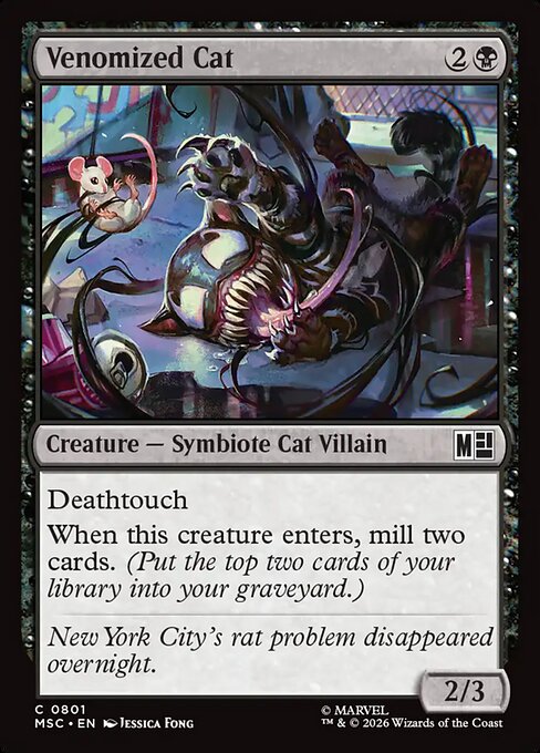 Venomized Cat (801) - Marvel Super Heroes Commander - Game On