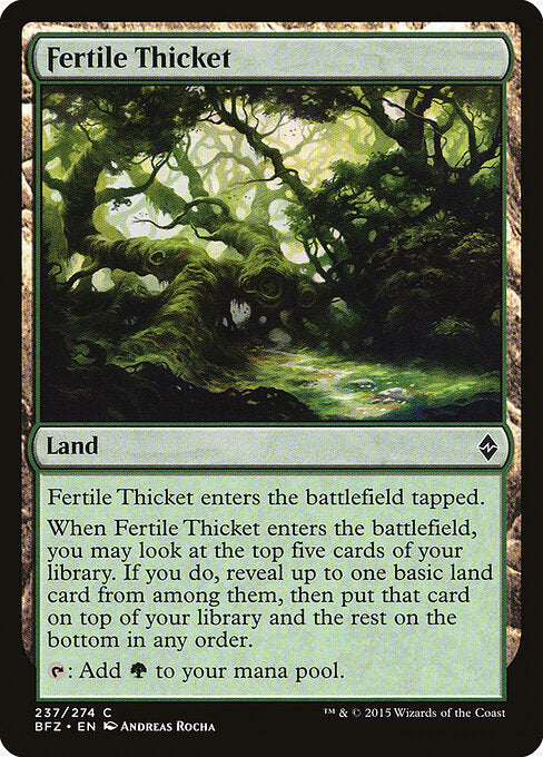 Fertile Thicket (237) (Foil) - Battle for Zendikar - Game On