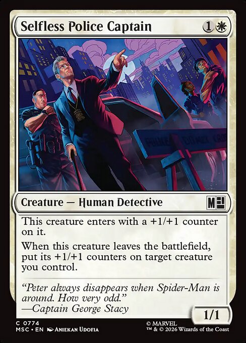 Selfless Police Captain (774) - Marvel Super Heroes Commander - Game On