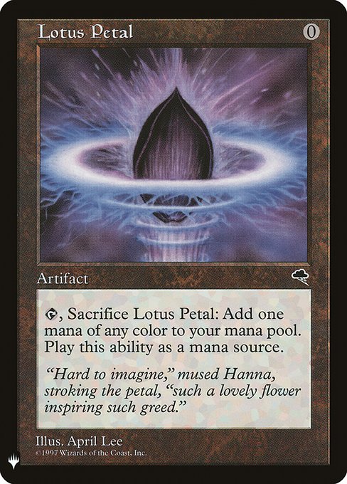 Lotus Petal (TMP-294) - The List - Game On