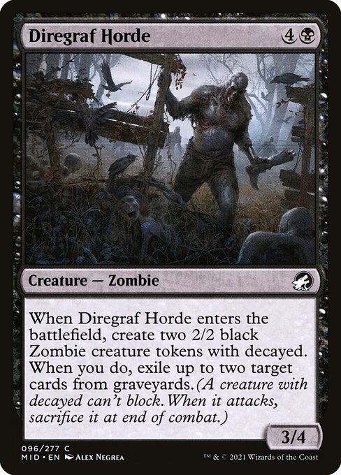 Diregraf Horde (96) (Foil) - Innistrad: Midnight Hunt - Game On