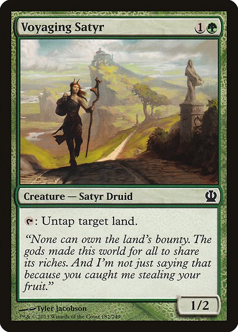 Voyaging Satyr (182) (Foil) - Theros - Game On