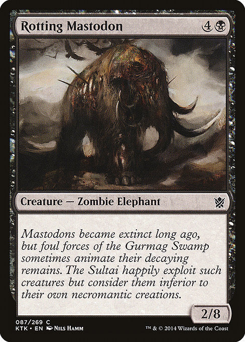 Rotting Mastodon (87) (Foil) - Khans of Tarkir - Game On