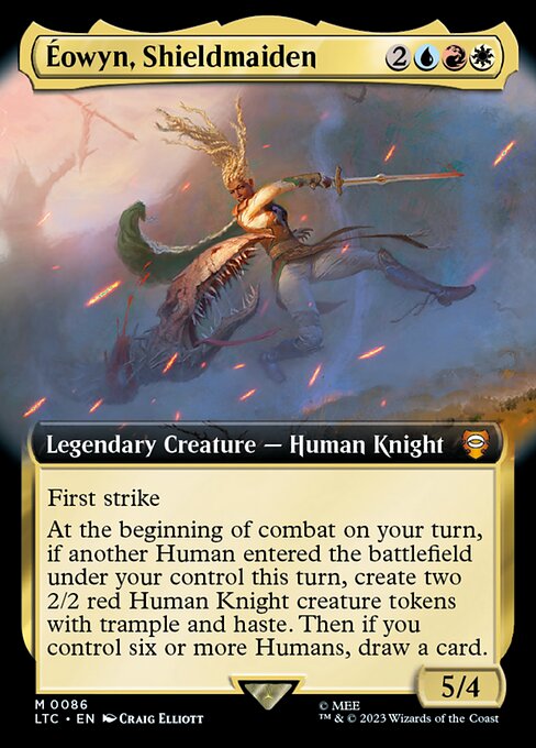Éowyn, Shieldmaiden (86) - EXTENDED ART (Foil) - Tales of Middle-earth Commander - Game On