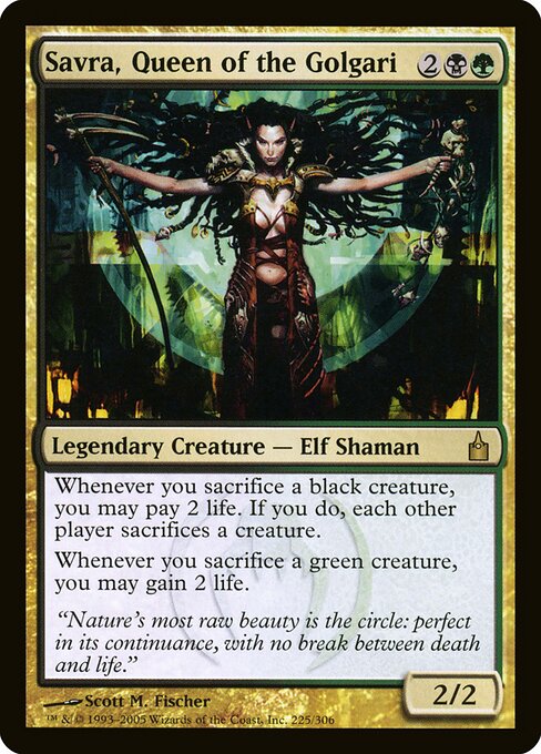 Savra, Queen of the Golgari (225) (Foil) - Ravnica: City of Guilds - Game On