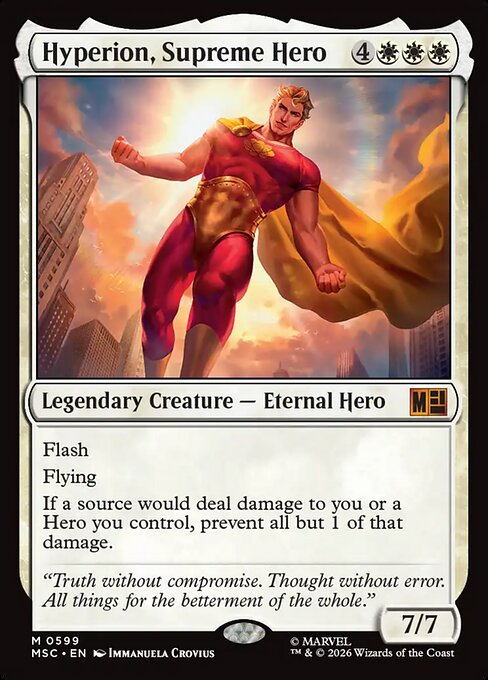 Hyperion, Supreme Hero (599) - Marvel Super Heroes Commander - Game On