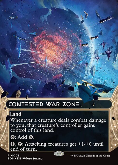 Contested War Zone (8) - BORDERLESS - FULL ART (Foil) - Edge of Eternities: Stellar Sights - Game On