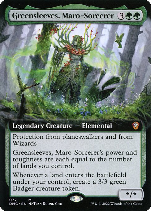 Greensleeves, Maro-Sorcerer (77) - EXTENDED ART (Foil) - Dominaria United Commander - Game On