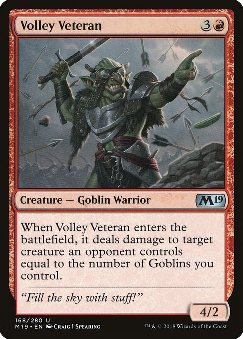 Volley Veteran (168) - Core Set 2019 - Game On