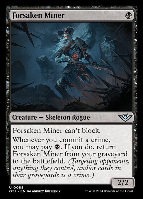 Forsaken Miner (88) (Foil) - Outlaws of Thunder Junction - Game On