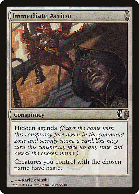 Immediate Action (5) (Foil) - Conspiracy - Game On