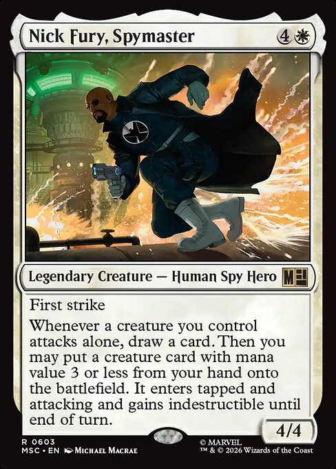 Nick Fury, Spymaster (603) - Marvel Super Heroes Commander - Game On