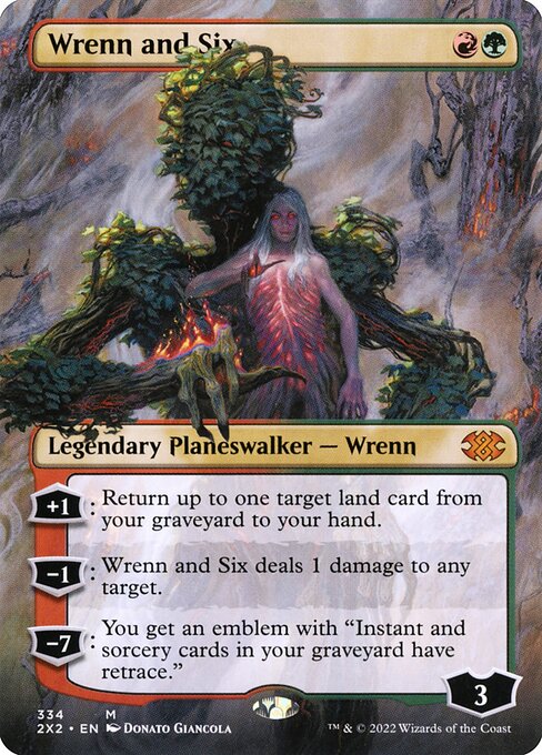 Wrenn and Six (334) - BORDERLESS (Foil) - Double Masters 2022 - Game On