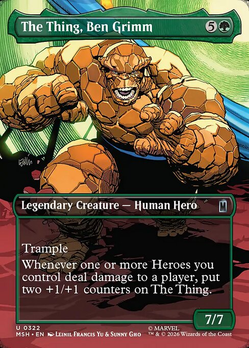 The Thing, Ben Grimm (322) (Foil) - Marvel Super Heroes - Game On