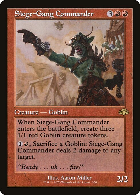 Siege-Gang Commander (330) (Foil) - Dominaria Remastered - Game On