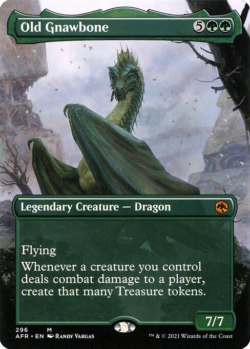 Old Gnawbone (296) - BORDERLESS - FULL ART (Foil) - Adventures in the Forgotten Realms - Game On