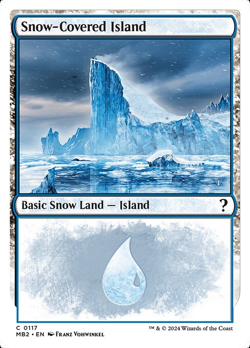 Snow-Covered Island (117) - Mystery Booster 2 - Game On