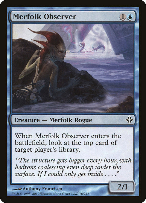 Merfolk Observer (76) (Foil) - Rise of the Eldrazi - Game On