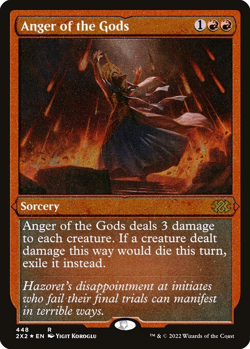 Anger of the Gods (448) (Etched) - Double Masters 2022 - Game On